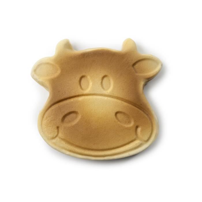 Mini Poêle - Acier - 15 x 16.5 cm - Anti-adhérent - Motif vache - Tous feux dont induction