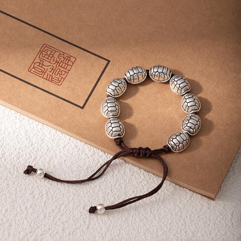 Ethnic Style Coffee Rope Bracelet, Hand-Woven Bracelet, Women'S Versatile Adjustable Butterfly Small Fish Mori Hand Rope