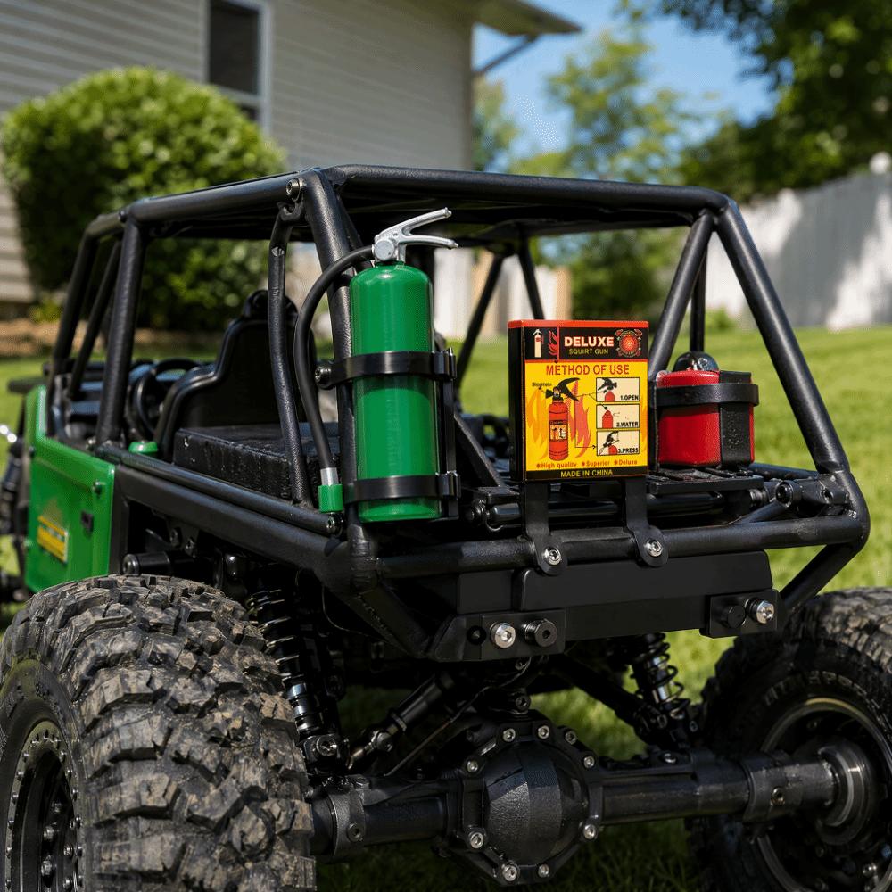 2Set Plastic RC Decorative Fire Extinguisher for TRX4/SCX10/D90 RC Cars For RC Rock Crawler