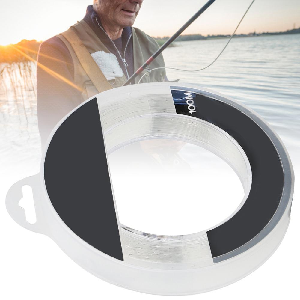 100M Nylon White Transparent High Performance Sea Fishing Line Super Strong Recovery UV Resistant Fish Wire20#