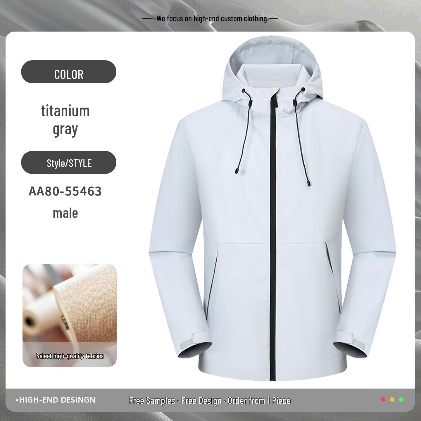 

Windproof Custom Logo Outdoor Mountaineering Jacket - Waterproof Workwear for Autumn/Winter XL