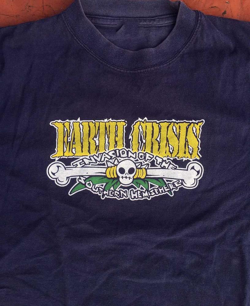 

Vintage Earth Crisis 1999 Short Sleeve Cotton Navy All Size T-Shirt Unisex T-Shirt XXXL