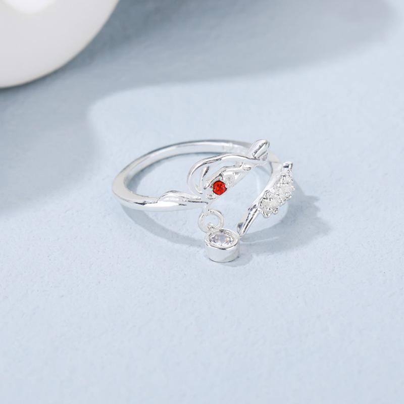 Anime Tian Guan Ci Fu Ring Heaven Official’S Blessing Hua Cheng Xie Lian Adjustable Unisex Couple Rings Jewelry Accessories Gift