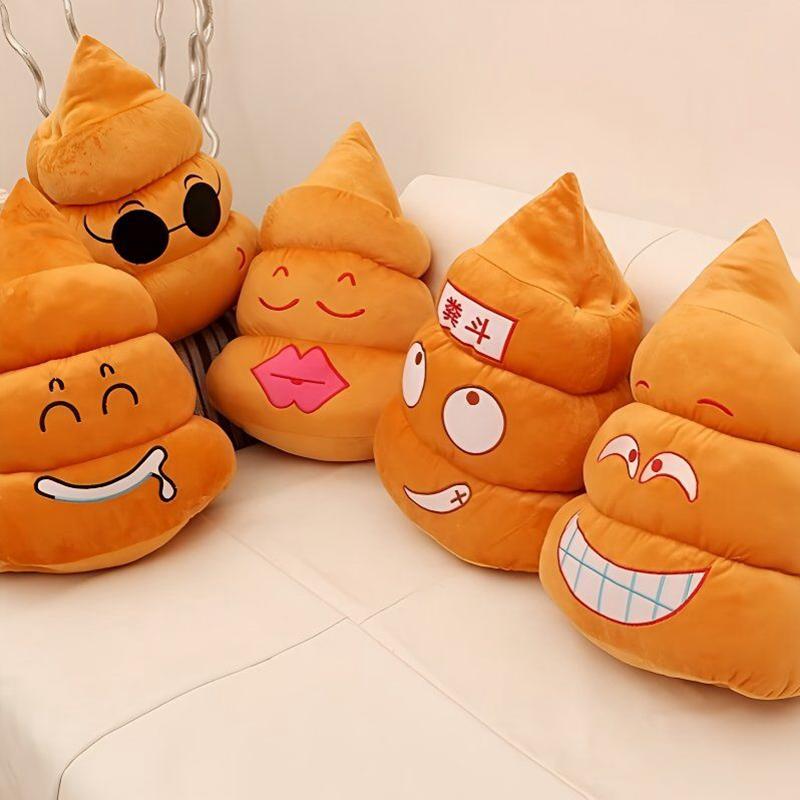 28CM Funny Poop Plush Toy Soft Poop Yellow Poop Party Decoration Gift Doll for Friends Festival and Birthday Presents