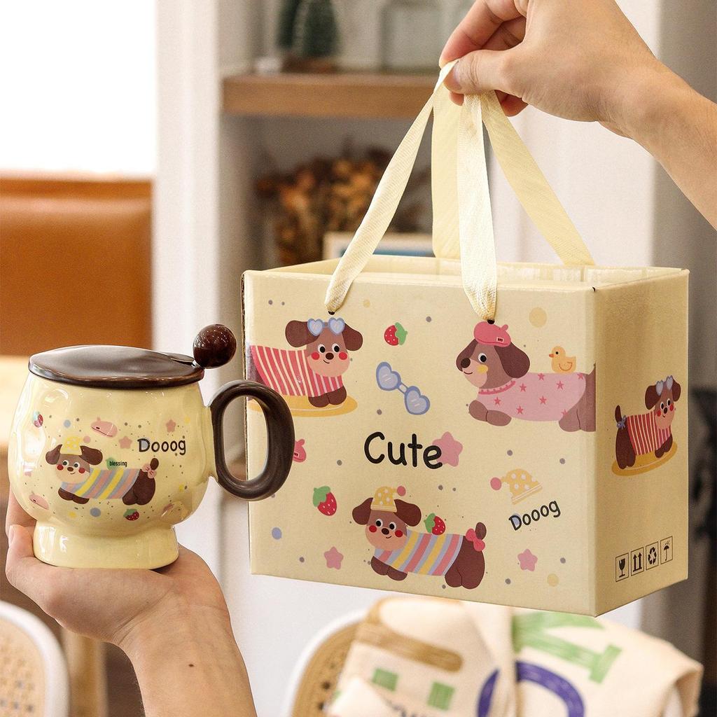 Cute Frog Cartoon Ceramic Cup Set - Creative Children's Souvenir Gift