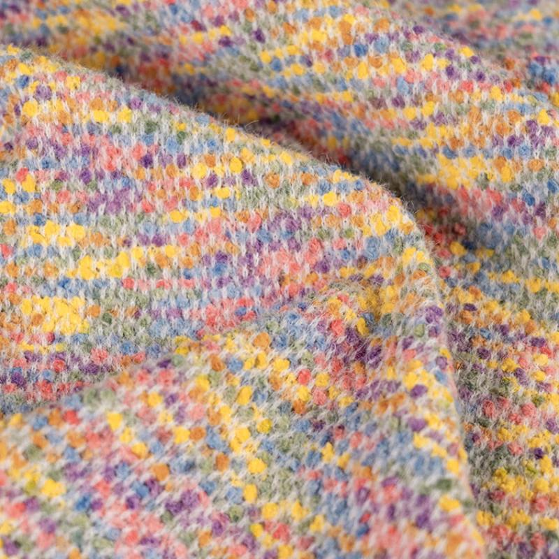 100x160cm Sweater Knit Braided Fabric By The Meters Fluffy Hair DIY Materials for Bags, Shoes, Hats, Blankets
