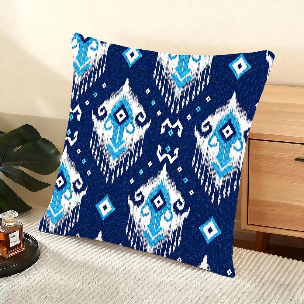 Russian Shading Cushion Cover Soft Short Plush Pillow Cover Smooth Cozy Texture Aesthetic Cushion Case Home Decor