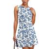 Women's Summer Dress Casual Sleeveless Round Neck Floral Print Vest Sundress