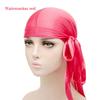 Unisex Adult Long Tail Satin Doo Rag Durag Bandanas Cap Pirate Hat Turban Men Hip Hop Headband Biker Headwrap Women Headwear