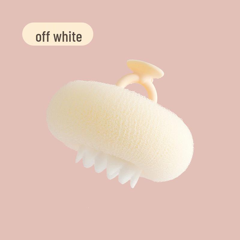 Sunflower Two-in-One Bath Scrubber with Suction Cup - High-Grade Shower Sponge for Girls.