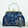 Fashion Silk Bag Tote Shoulder Crossbody Chain Women Handbag Embroidery Chinese Cheongsam Female   Bags Clutch Purse