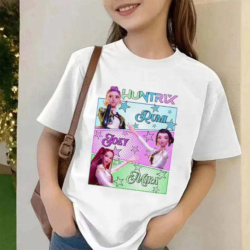 

Kpop Demon Hunters Children s T Shirt Women Short Sleeve Saja Boys Kids Tee Kpop Demon Hunters Tshirt Boys Girls Family Clothing 110