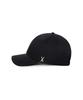 Bajal Studded Logo Nylon Newsboy Ball Cap Black