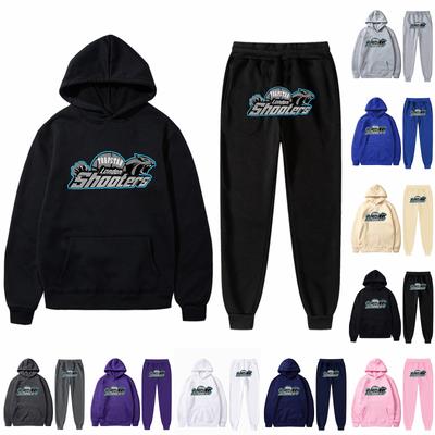 Kinder Plüsch Langarm Hose Lose Hoodie Bestickt Gedruckt Hoodie Set