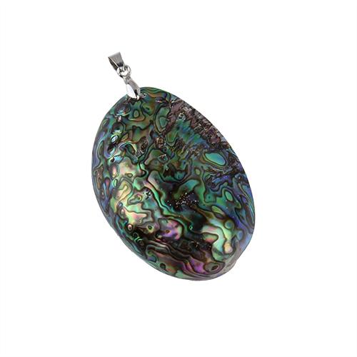 

1pc Natural Shell Pendant Vintage 60x39mm Oval Abalone Shell Pendant Charms For Jewelry Making DIY Necklace Pendants Accessories