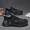 Mesh men's shoes 2025 summer new breathable soft-soled sports shoes hollow outdoor leisure sports trend fashion shoes