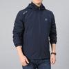 Men's New Autumn and Winter Velvet Thickened Hooded Jacket Men's Multi-pocket Removable Hooded Jacket