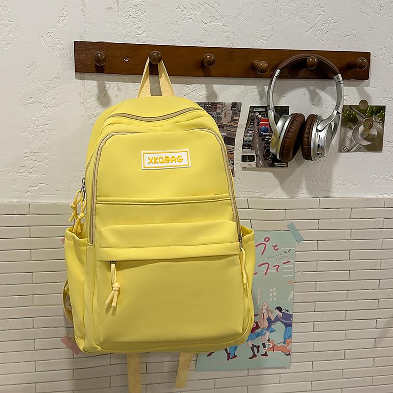 School bag high value Korean version of the college style junior high school student school bag casual lightweight backpack large