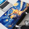Van Gogh Starry Sky Pikachu Desk Mat NonSlip Large Gaming Mouse Pad Waterproof Anime Keyboard Pad