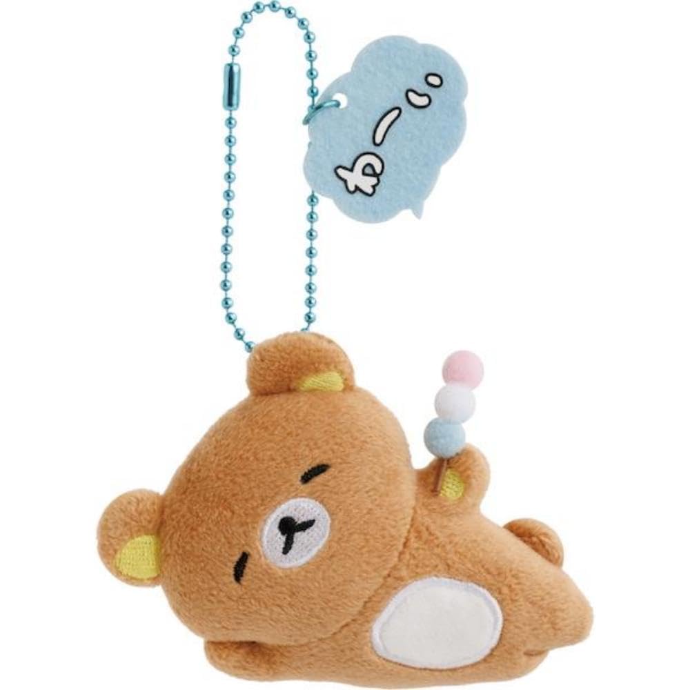 Rilakkuma Yuru Yuru Poka Poka Series Hanging Mascot Badge Soft Plush Toy