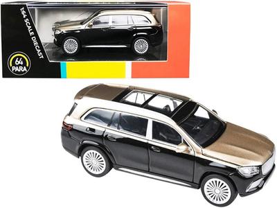 JADI GLS Obsidian Gold LHD Scale Model PA55303 Mercedes-Maybach Black/Kalahari 1/64