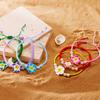 Hawaiian Bracelets for Women Bohemian Woven Tropical Flower Bracelets Handmade Braid  Summer Beach Girls Jewelry Accessories