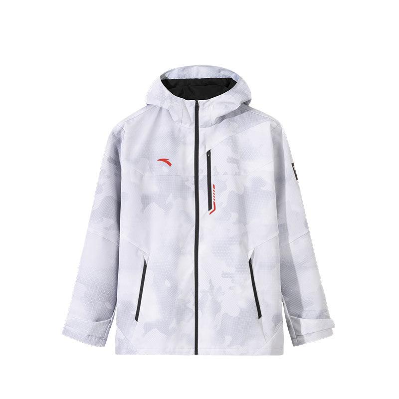 

Anta Training Series Sports Casual Minimalist Color Block Hooded Windbreaker Men Outerwear Pure-White Printed 152517623-4 XL