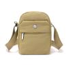 Lightweight Nylon Crossbody Bag with Front Flap Snap Closure Casual Mini Shoulder Purse for Daily Travel