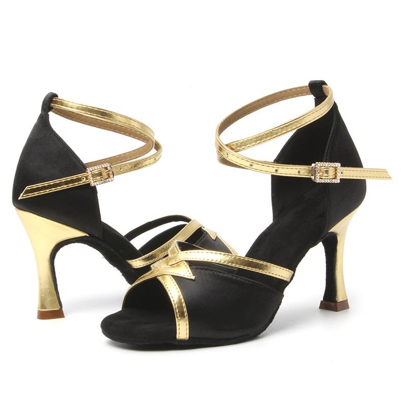Latin Dance Shoes Women's High Heel Dance Shoes Tango Soft Bottom Dance Shoes Girls Salsa Ballroom Shoes