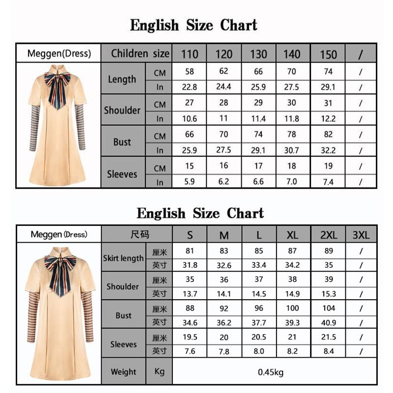 MEGAN Cosplay Dress for Kids Girls Women AI Doll Robots Megan Dresses Uniform MEGAN Girls and Adult Cosplay Halloween Costume