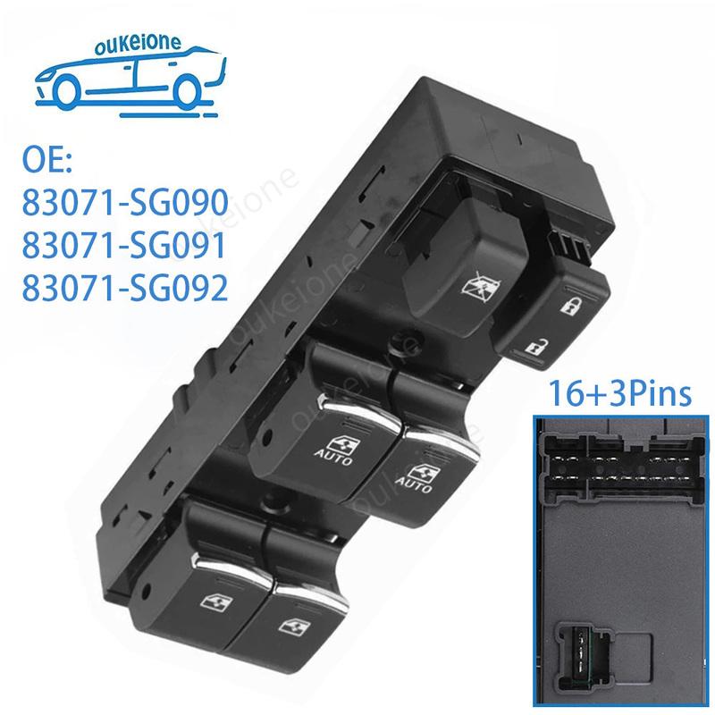 83071-SG090 for 2012-2018 Subaru Forester Front Left Side Electric Power Window Master Control Button 83071-SG091 83071-SG092