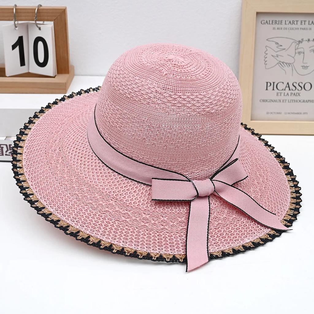 Summer New Arrival Fashion Women'S Straw Hat, Beach Sun Hat With Uv Protection