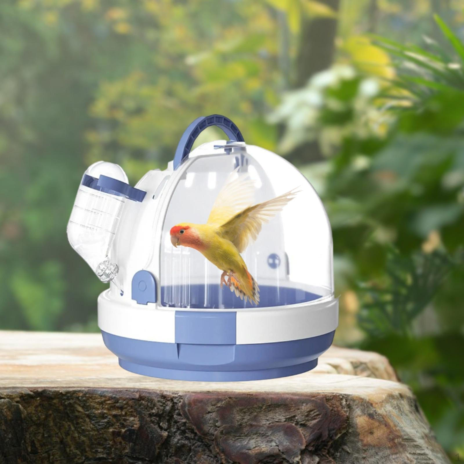 

Переноска для попугаев, клетка для хомяков, переносной чехол для мелких животных, ежиков, неразлучников синий