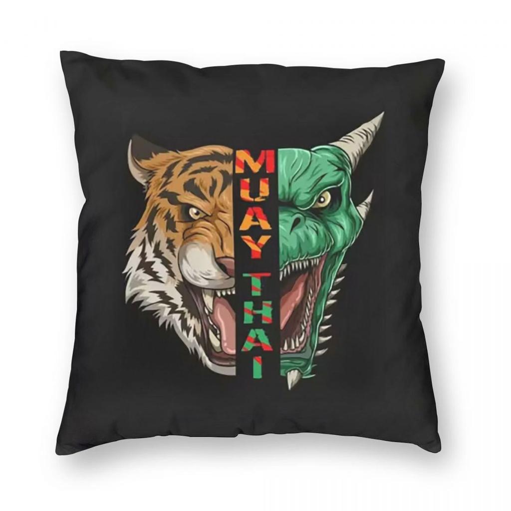 Muay Thai Gloves Thailand Boxing Fighter College  1 Square Pillowcase Pillow Cover Cushion Throw Pillow for Home Bedroom Car