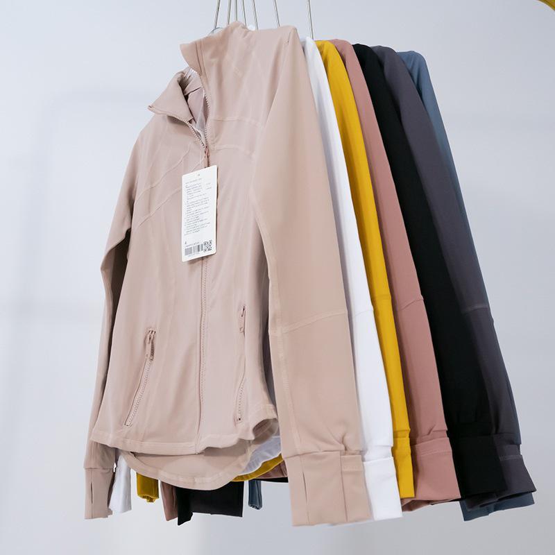 Women's Spring Yoga Sport Jacket - Tight Fit, Casual Jogging, Breathable, Zippered, Stand-Up Collar, Long Sleeve.