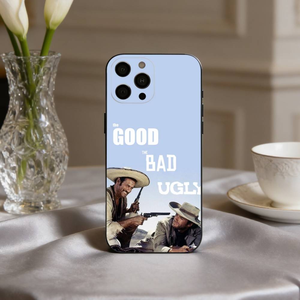 

MOVIE T-The G-Good the Bad and U-Ugly Phone Case For iPhone 17pro,16,15,14,13,12,11 Plus,Pro Max,XS,Soft Silicone Black Cover iPhone14ProMax