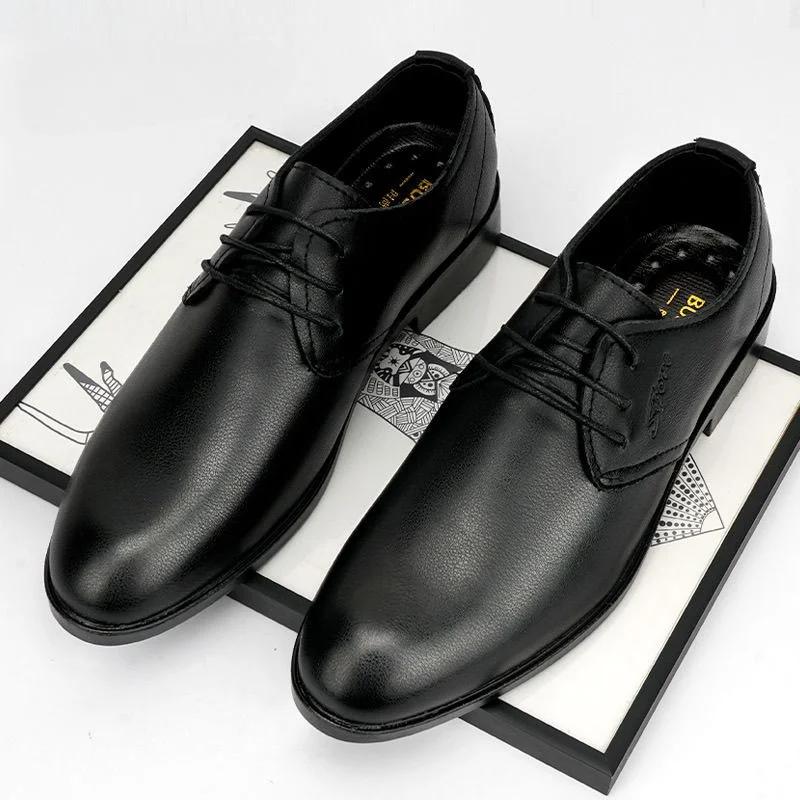Fashion Business Leather Casual Social Shoe Male Official Suit Footwear New Office Clothing High Quality Fashion 39 Men's Formal Shoes