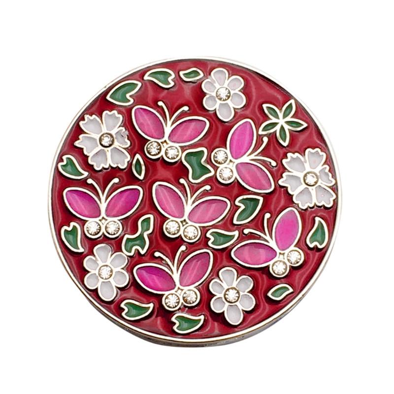 

Fashionable Folding Purse Hook Suitable for Various Setting Sturdy Zinc Alloy Designs Protects Bags From Damage червоний