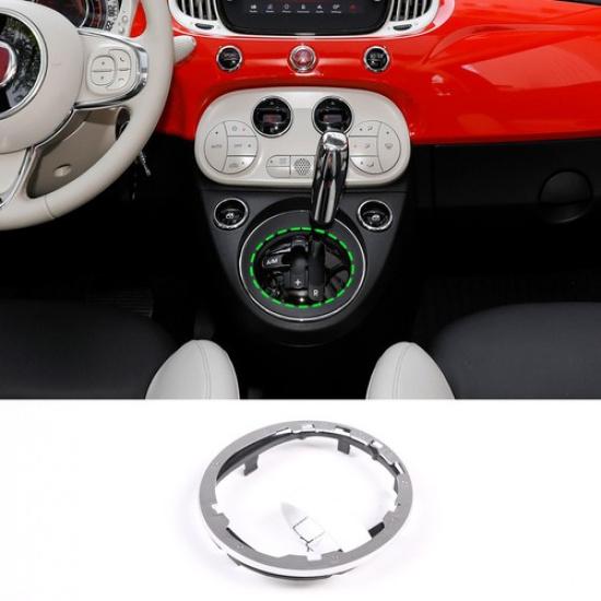 Replacement Chrome Silver Gear cover base Trim For Fiat 500/500C 2007-15