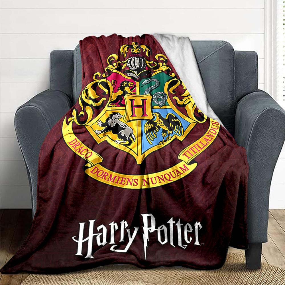 1pc Harry Potter Flannel Throw Blanket - HD Printed Lightweight Soft Warm All-Season Blanket for Sofa, Bed, Travel, Camping 119