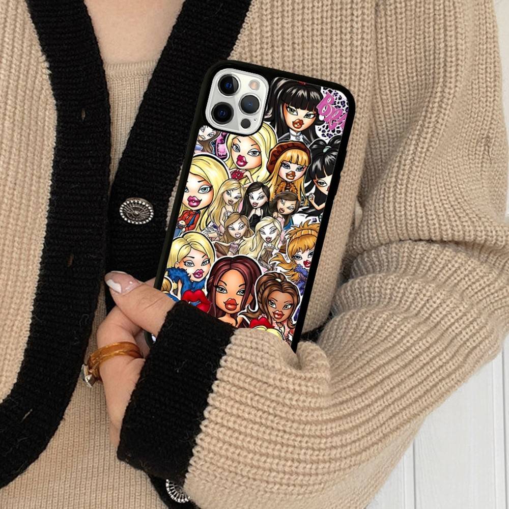 Cute B-Bratz Doll Phone Case For IPhone 17 Pro 16 Plus 16 Pro Max 15 14 13 12 11 PC+TPU Back Cover