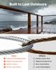 4.76 mm Wire Rope Kit, 61 m Length, 304 Stainless Steel Wire Cable, 7.1 kN Breaking Strength, 7 x 7 Strands Construction, Steel Cable for Deck Railing