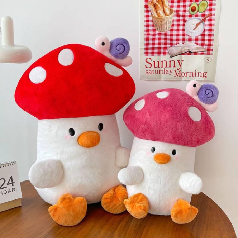 Adorable Mushroom Chicken Plush Toy Soft Stuffed Animal For Kids And Girls
