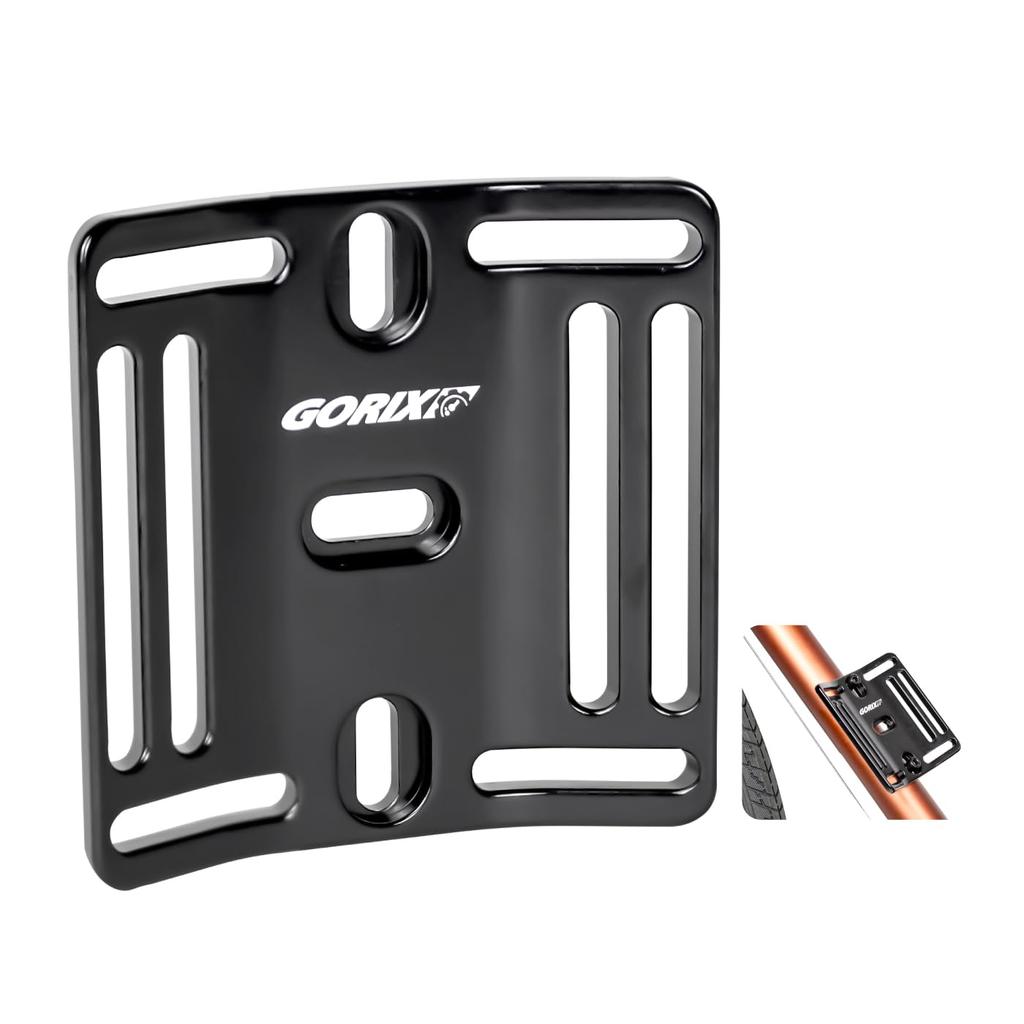 GORIX Bicycle Universal Mount [Can Be Used As a Bicycle Gear Mount, Luggage Fixing Mount, Bolt Holes, Convenient Item, Cargo Cage, Bottle Cage]