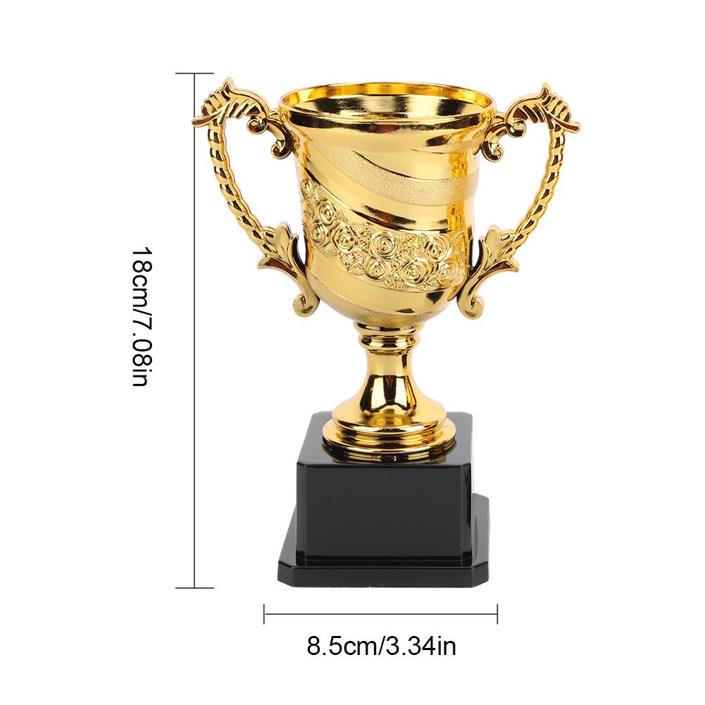 Gold Plastic Reward Trophy Cup Soccer Medals Prize Cup Early Educational Basketball Football Winners Gifts for Game School