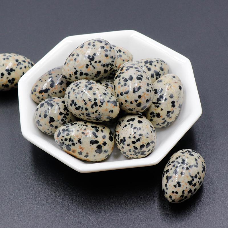 30mm Purple Pink Agate Crystal Egg Shaped Stone