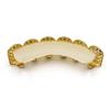 New Fshion Hip Hop Gold Silver Colour Iced Out CZ Teeth Grillz Top Bottom Men Women Jewelry Party Gifts