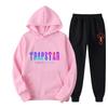 2023 New Letter Printing Men's and Women's Multi-color Warm Two-piece Set Loose Hoodie + Pants Jogging Set