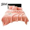 High Density Flannel Texture Thickened 3D Bubble Plush Blanket Throw Soft Rabbit Fur Thermal Nap