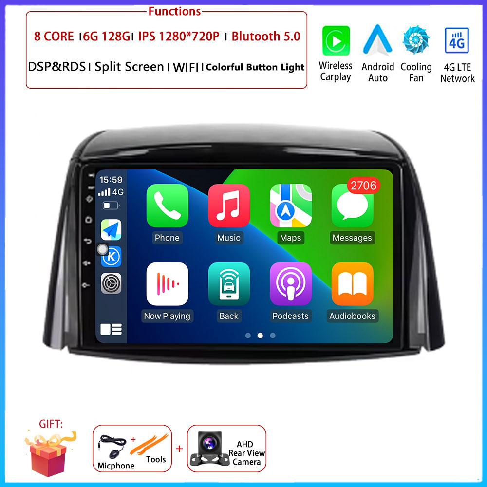 9 “ 4G Android OS Carplay Auto For Renault Koleos 2008 2009 2010 - 2016  Car Radio Navigation GPS Multimedia Video Player AMI